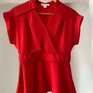 Red Monteau blouse